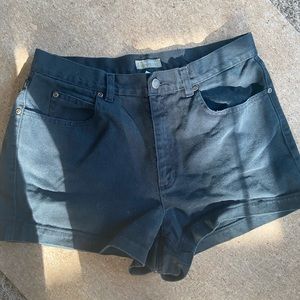 Vintage Liz Claiborne black denim shorts